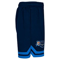 Youth Navy Oklahoma City Thunder Teardrop Fleece Shorts