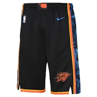 Short de performance Nike noir pour jeune Oklahoma City Thunder 2024/25 Edition Swingman