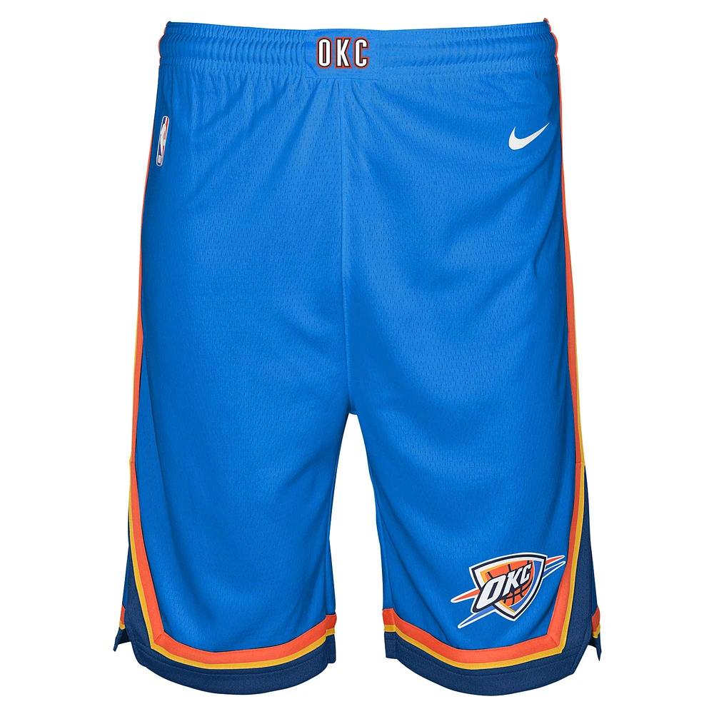 Youth Nike Blue Oklahoma City Thunder Swingman Performance Shorts – Icon Edition