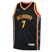 Maillot de joueur Nike pour jeune Chet Holmgren Oklahoma City Thunder Swingman 2024/25 noir - Édition