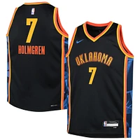 Maillot de joueur Nike pour jeune Chet Holmgren Oklahoma City Thunder Swingman 2024/25 noir - Édition