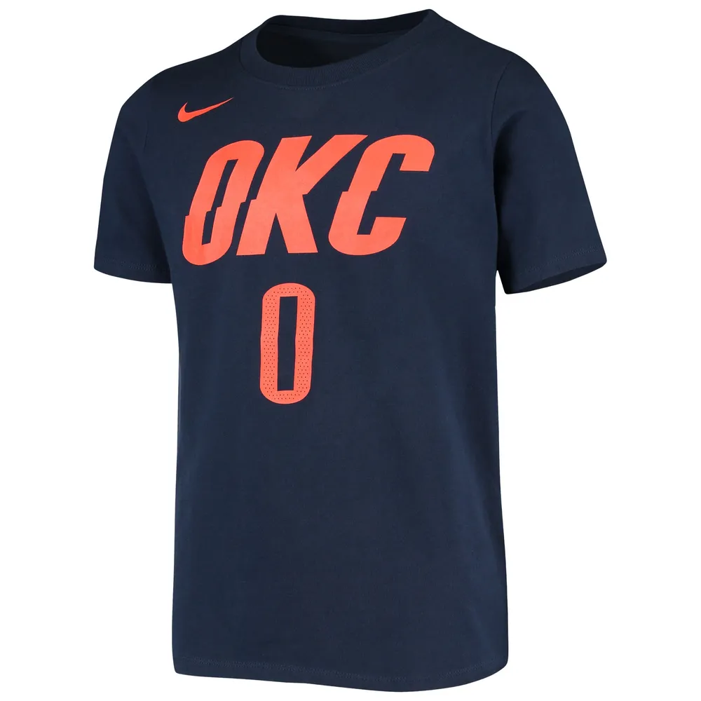 Russell Westbrook Oklahoma City Thunder Nike Name & Number Performance T- Shirt - White