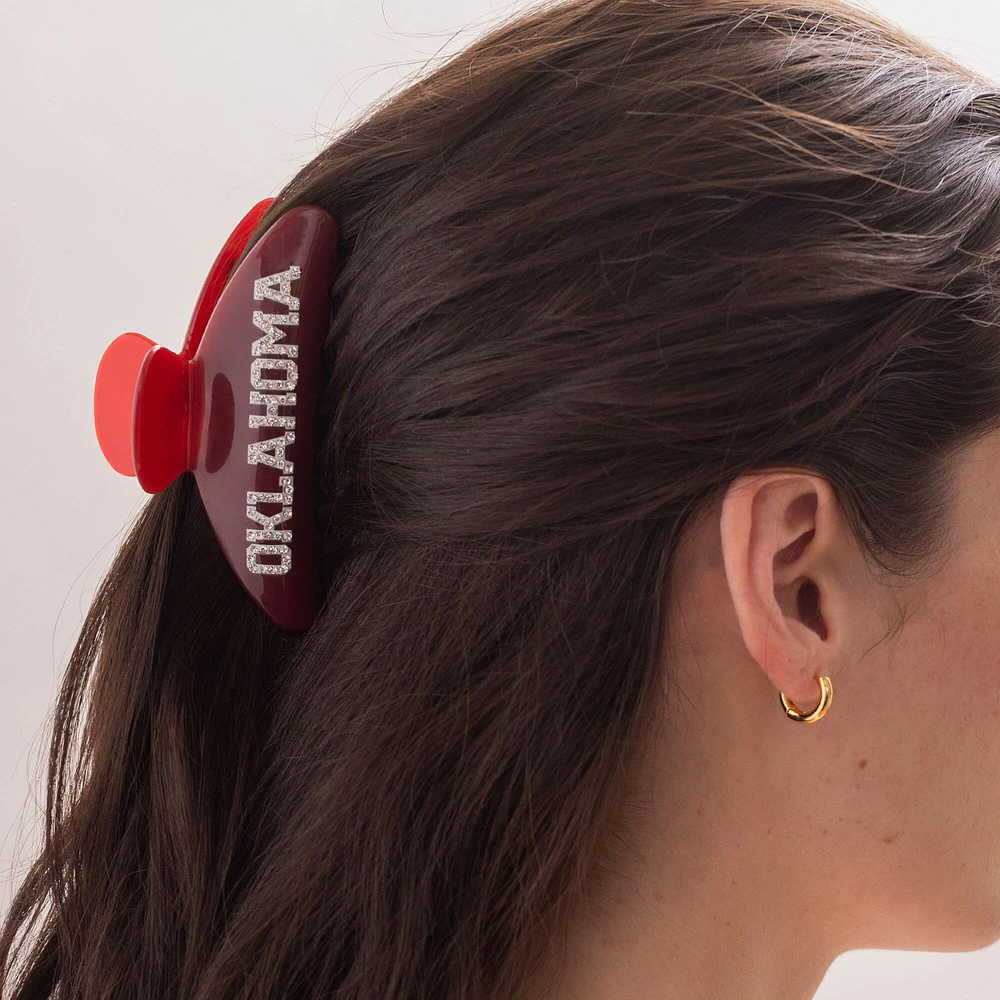 BaubleBar Oklahoma Sooners Claw Hair Clip