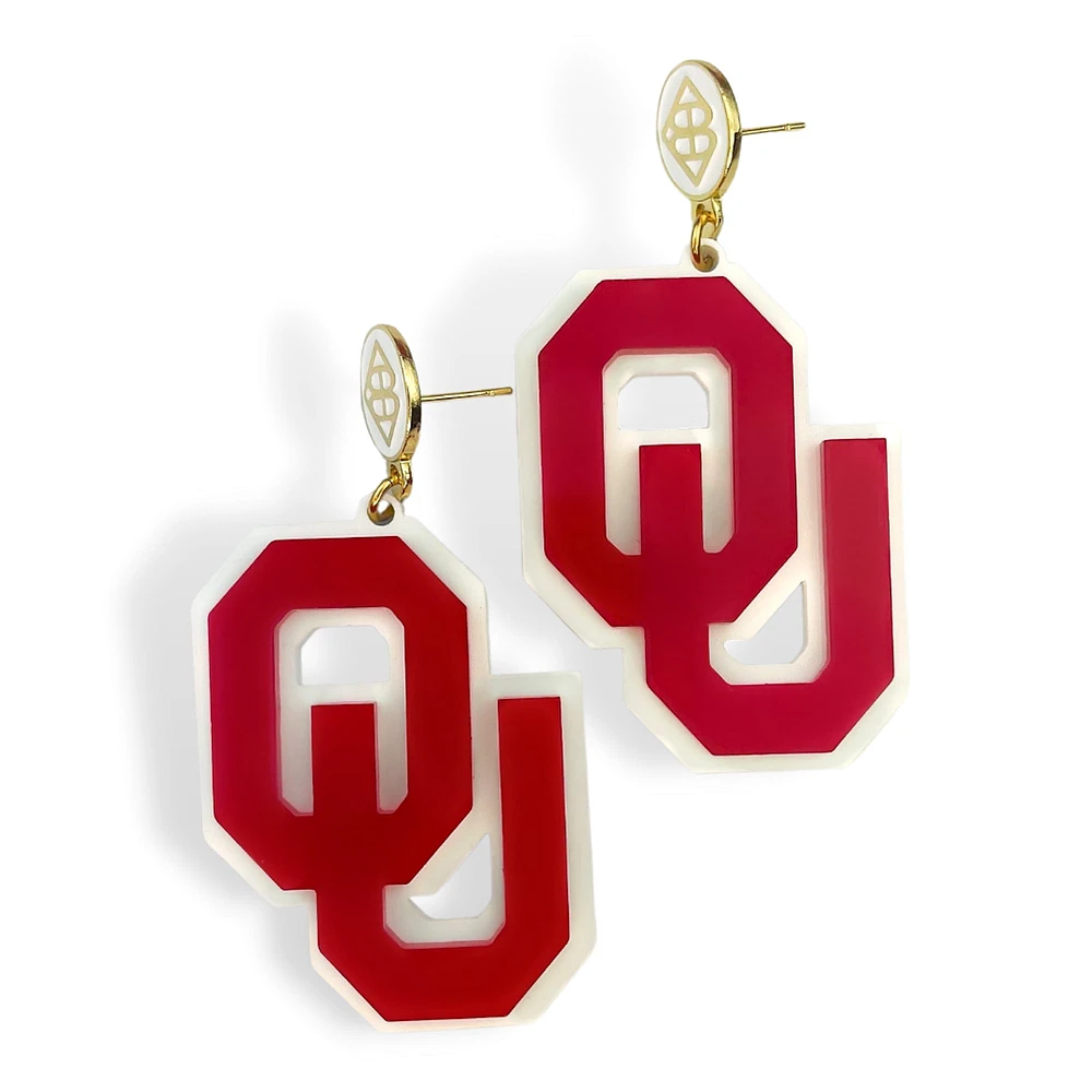 Brianna Cannon Oklahoma Sooners Large Logo Earrings