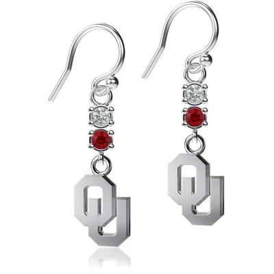Oklahoma Sooners Dayna Designs Dangle Crystal Earrings