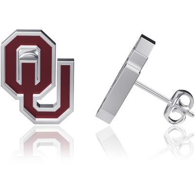 Dayna Designs Oklahoma Sooners Enamel Post Earrings