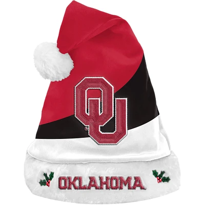 FOCO Oklahoma Sooners Colorblock Santa Hat