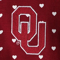 Ensemble body et bandeau pour nouveau-né bébé Crimson Oklahoma Sooners Hearts