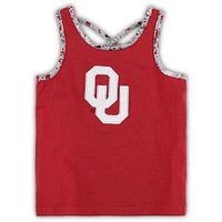 Girls Toddler Colosseum Crimson/Gray Oklahoma Sooners Sweet Pea Tank Top and Skort Set