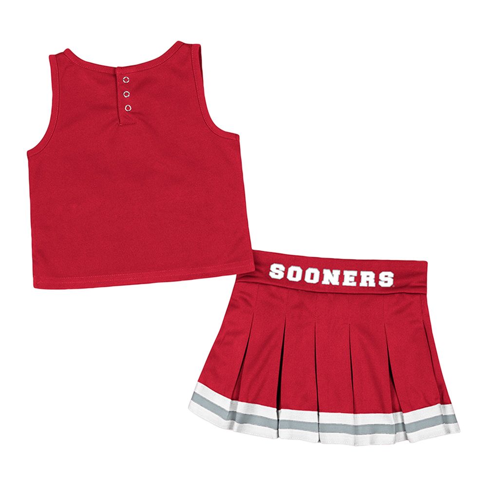 Girls Toddler Colosseum Crimson Oklahoma Sooners Carousel Cheerleader Set