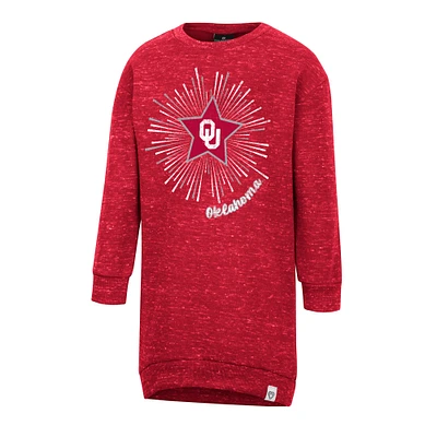 Robe sweat-shirt Cindy Lou Colosseum Crimson Oklahoma Sooners pour fille