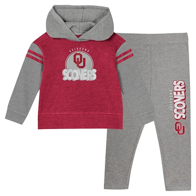 Ensemble sweat à capuche et legging Clubhouse pour filles de l'Oklahoma Sooners