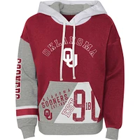 Sweat à capuche en molleton doux cramoisi Oklahoma Sooners True Fan pour fille