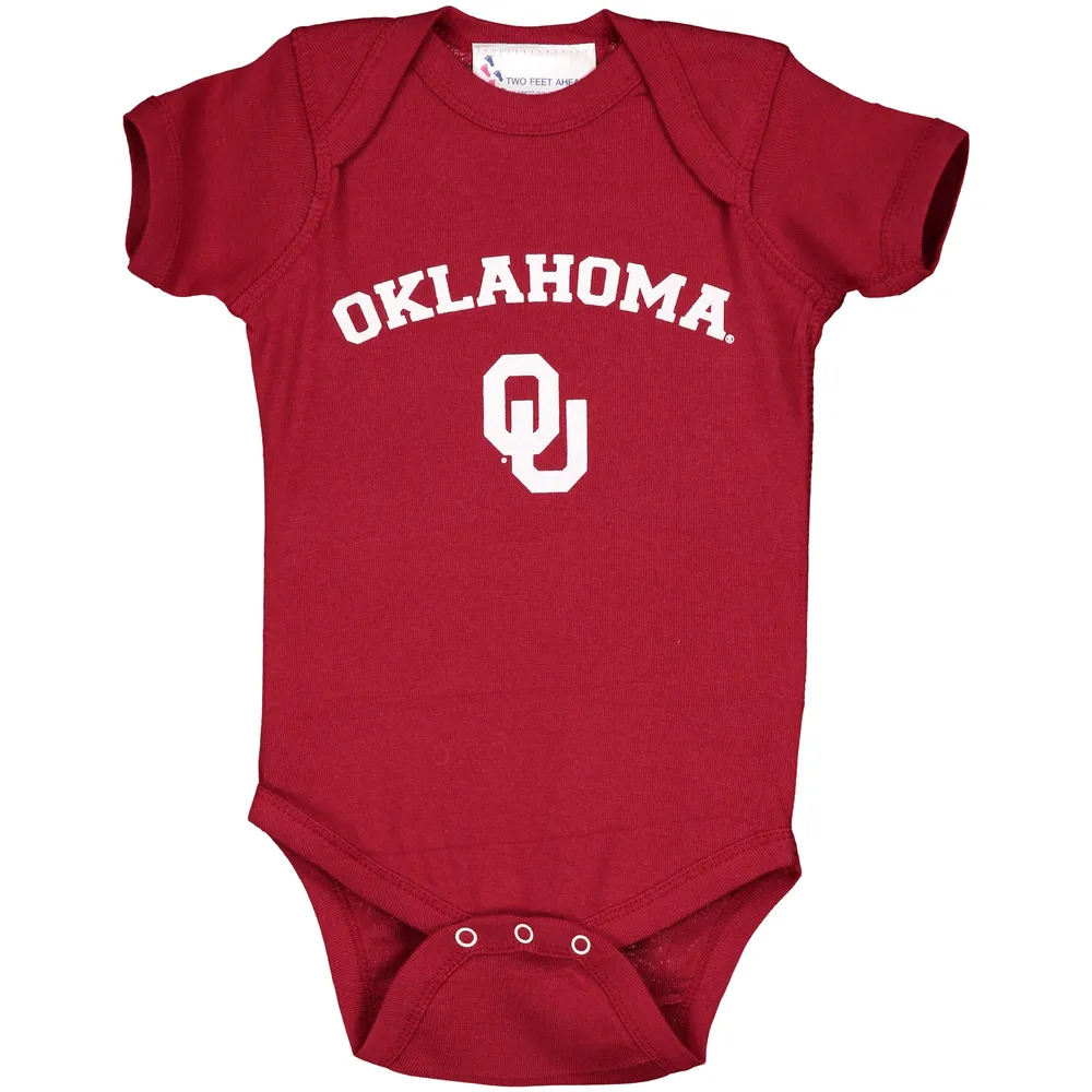 Body cramoisi Oklahoma Sooners Arch & Logo pour bébé