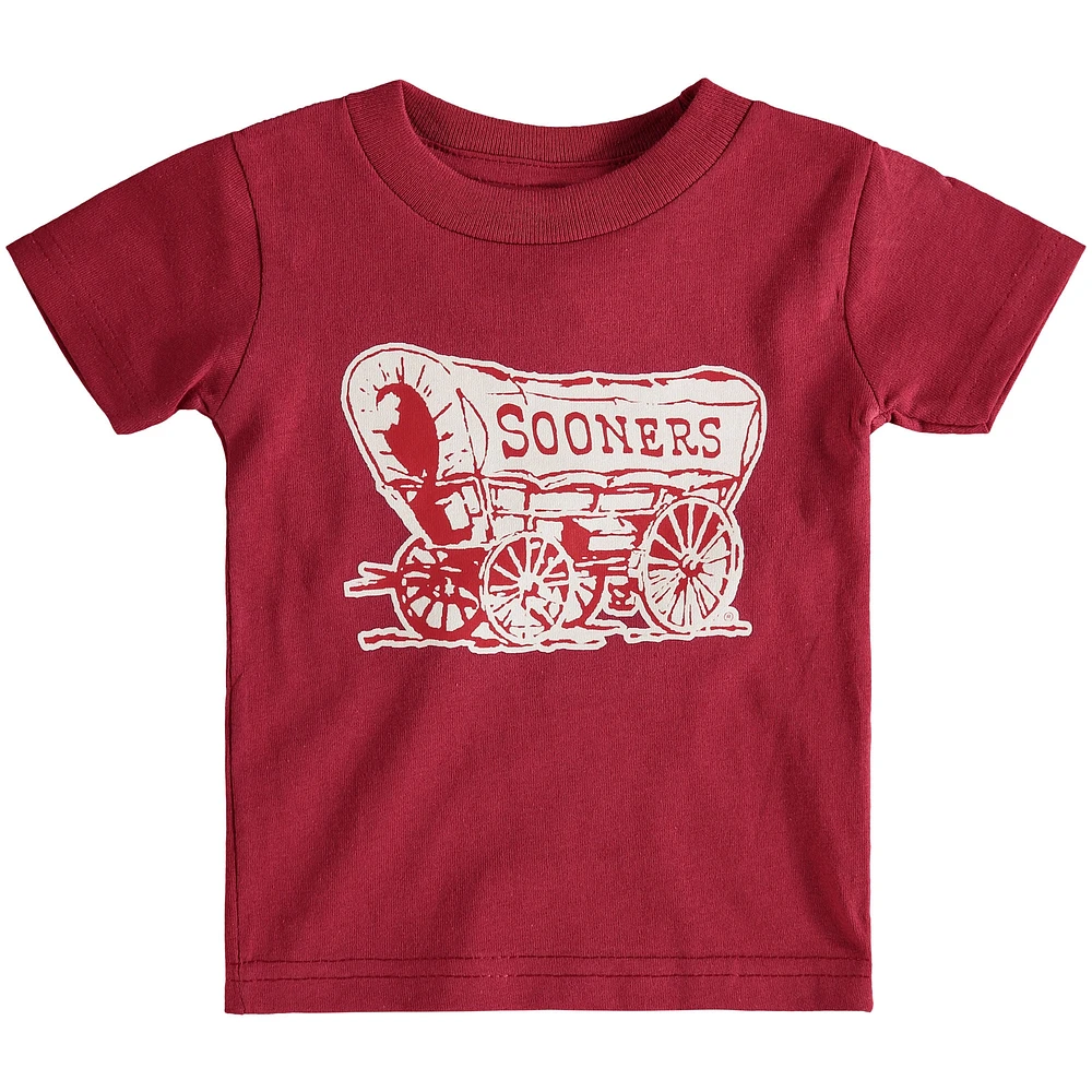 T-shirt à gros logo Oklahoma Sooners cramoisi pour bébé