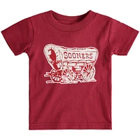 T-shirt à gros logo Oklahoma Sooners cramoisi pour bébé