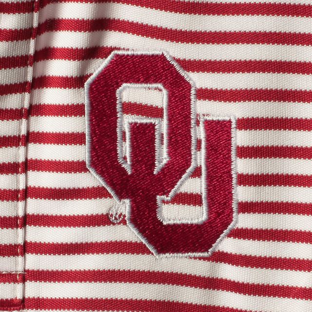 Infant Garb Crimson/White Oklahoma Sooners Carson Body rayé à manches courtes