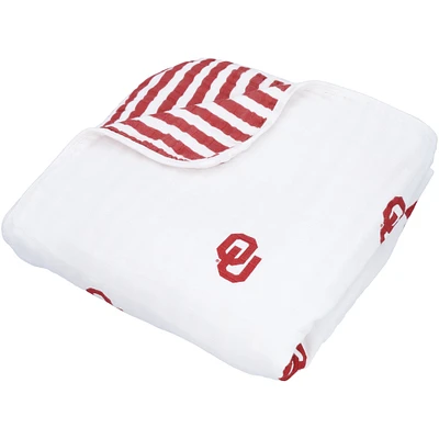 Couverture 4 couches en mousseline Oklahoma Sooners 47 po x 47 po pour bébé