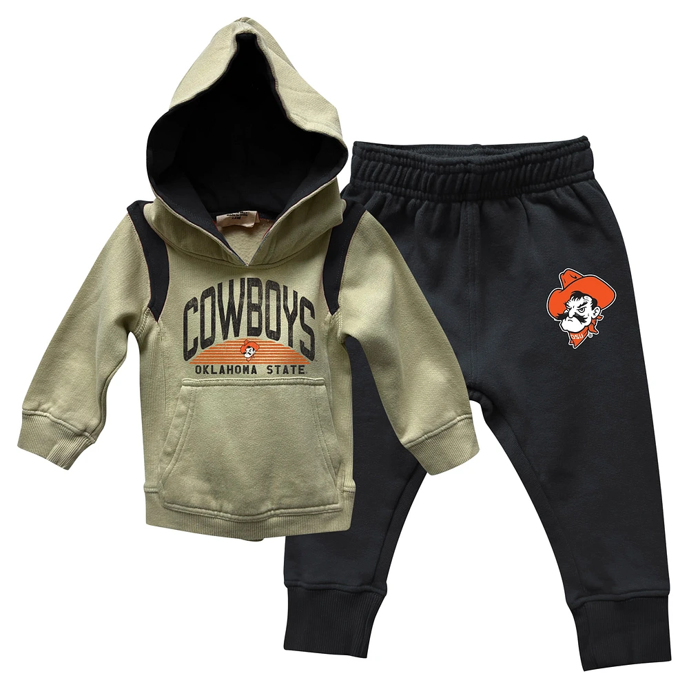 Infant Wes & Willy Oklahoma Sooners Colorblock Pullover Hoodie and Sweatpants Set