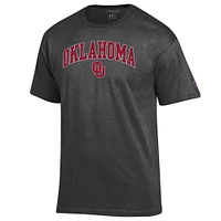 T-shirt anthracite avec logo Arch Over des Oklahoma Sooners pour homme