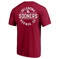T-shirt Fanatics pour hommes Crimson Oklahoma Sooners Big & Tall Fast Break 2 Hit