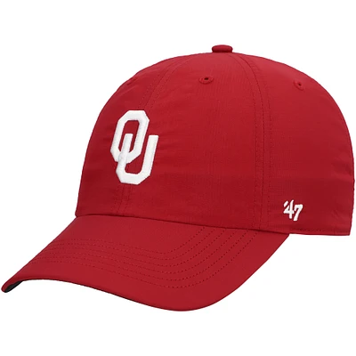 Men's '47 Crimson Oklahoma Sooners brrr° Clean Up Adjustable Hat