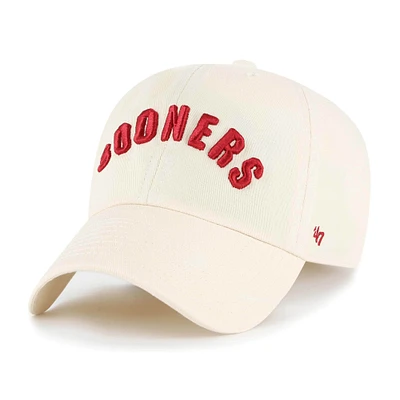 Men's '47 Natural Oklahoma Sooners Vault Clean Up Adjustable Hat