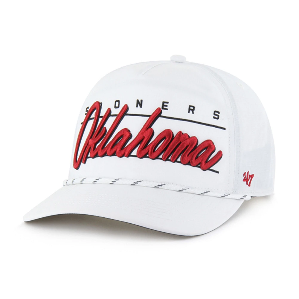 Casquette ajustable Condor Hitch brrr° blanche des Sooners de l'Oklahoma pour homme, modèle 1947