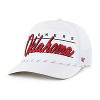 Casquette ajustable Condor Hitch brrr° blanche des Sooners de l'Oklahoma pour homme, modèle 1947