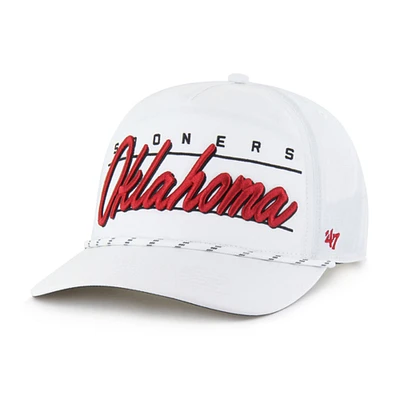 Casquette ajustable Condor Hitch brrr° blanche des Sooners de l'Oklahoma pour homme, modèle 1947