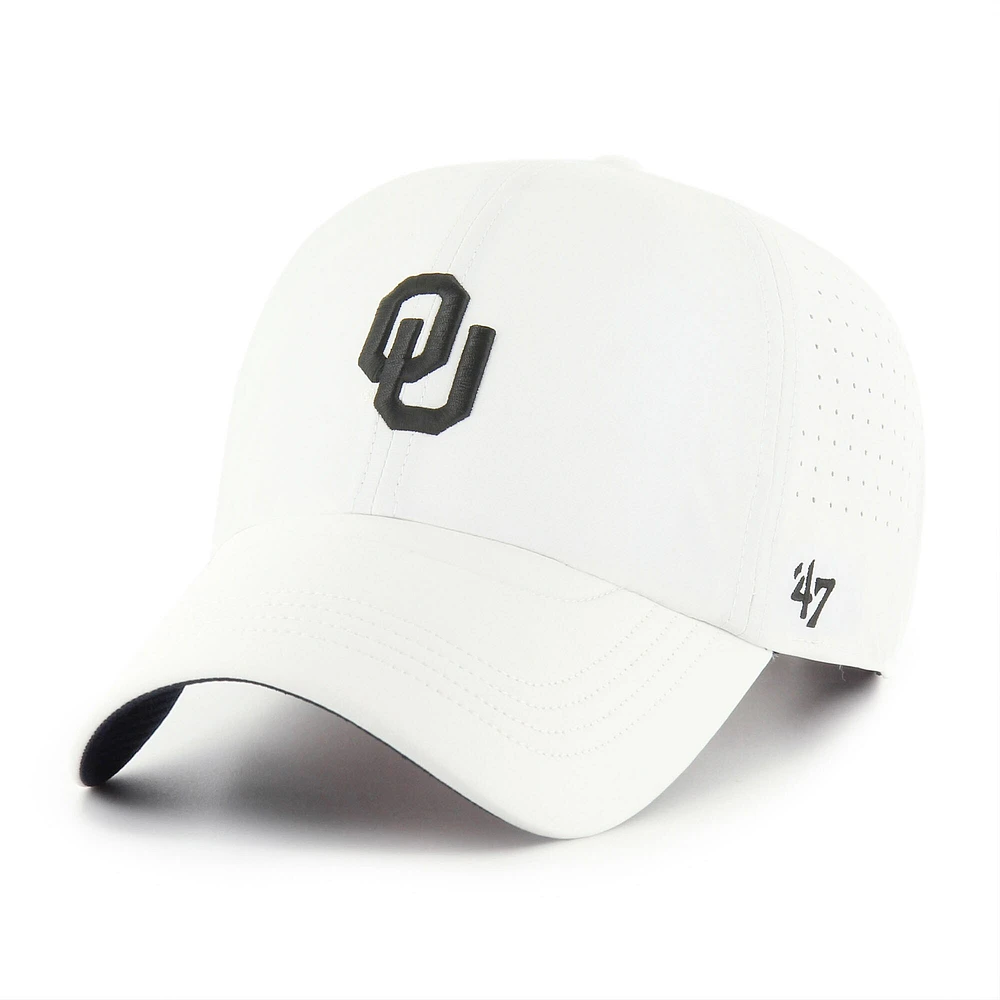 Men's '47 White Oklahoma Sooners Forward Vent MVP Adjustable Hat