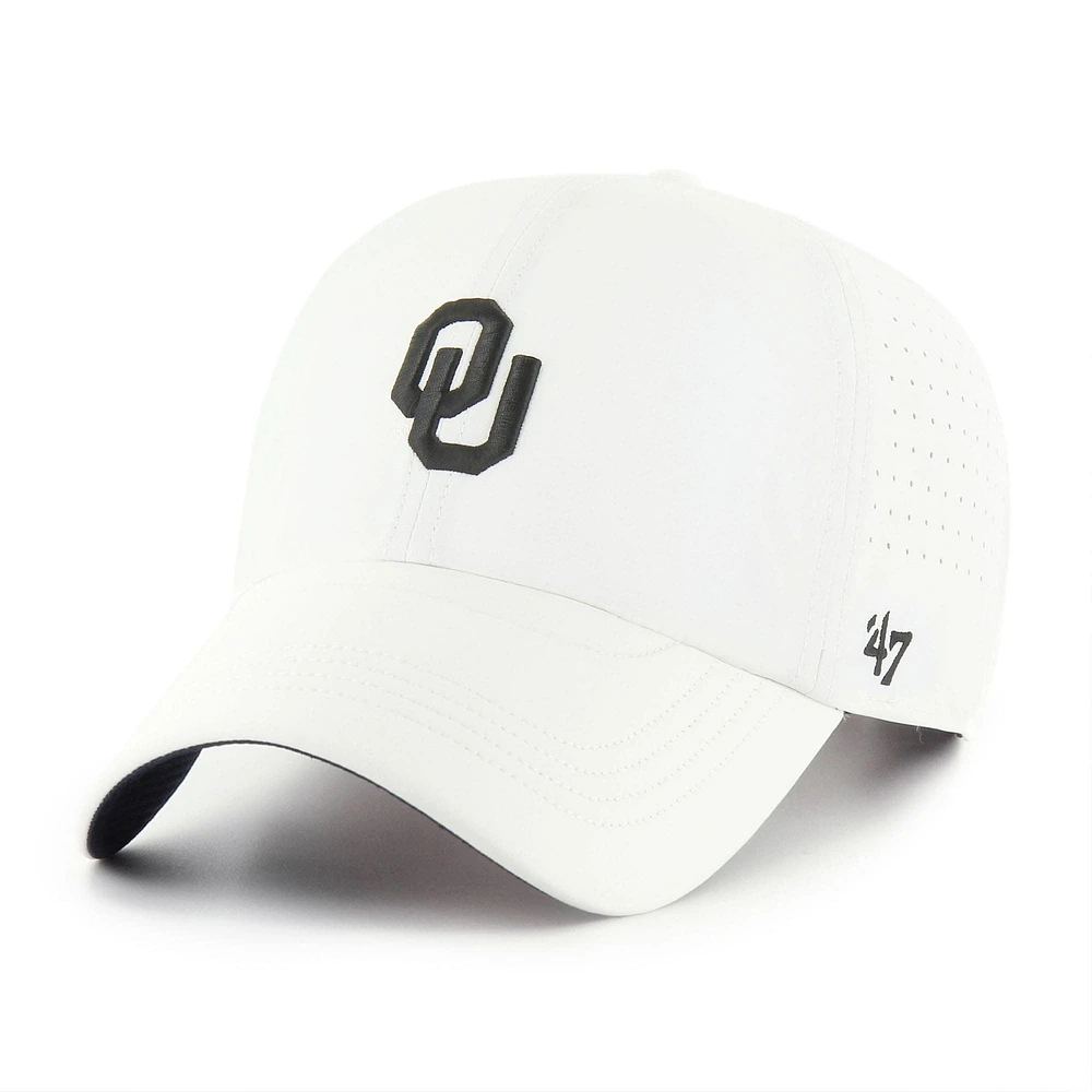 Men's '47 White Oklahoma Sooners Forward Vent MVP Adjustable Hat
