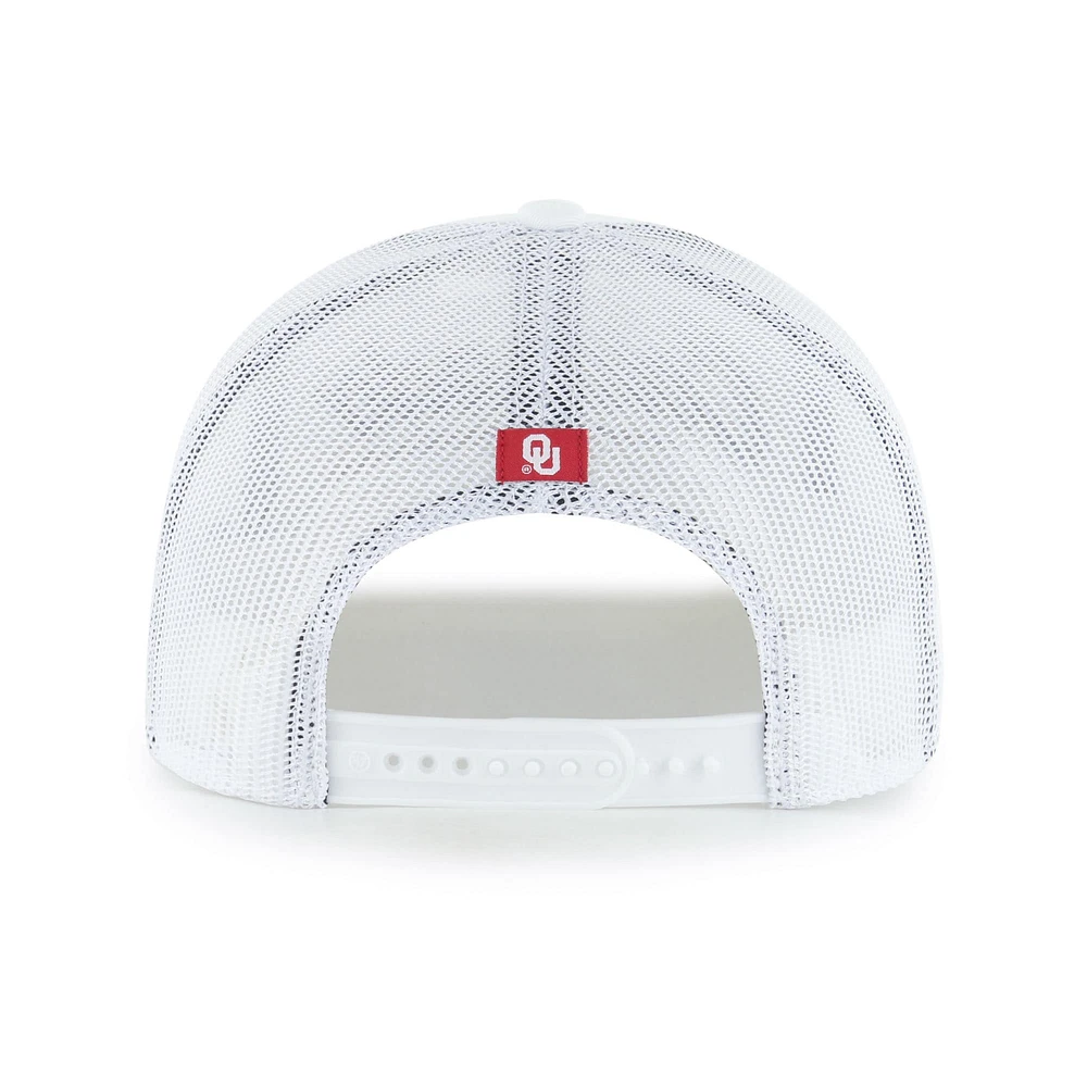 Men's '47 White Oklahoma Sooners Garner Rope Trucker Adjustable Hat