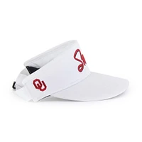 Men's '47 White Oklahoma Sooners Melbourne brrr° Adjustable Visor