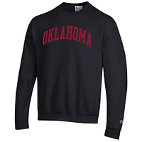 Men's Champion  Black Oklahoma Sooners Basic Arch Fleece Pullover Sweatshirt