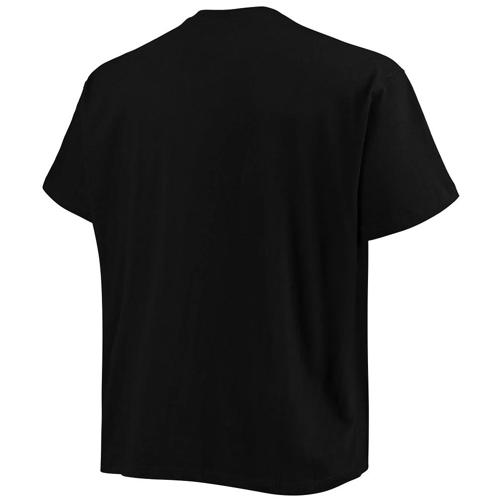 Men's Champion Black Oklahoma Sooners Big & Tall Arch Over Wordmark T-Shirt
