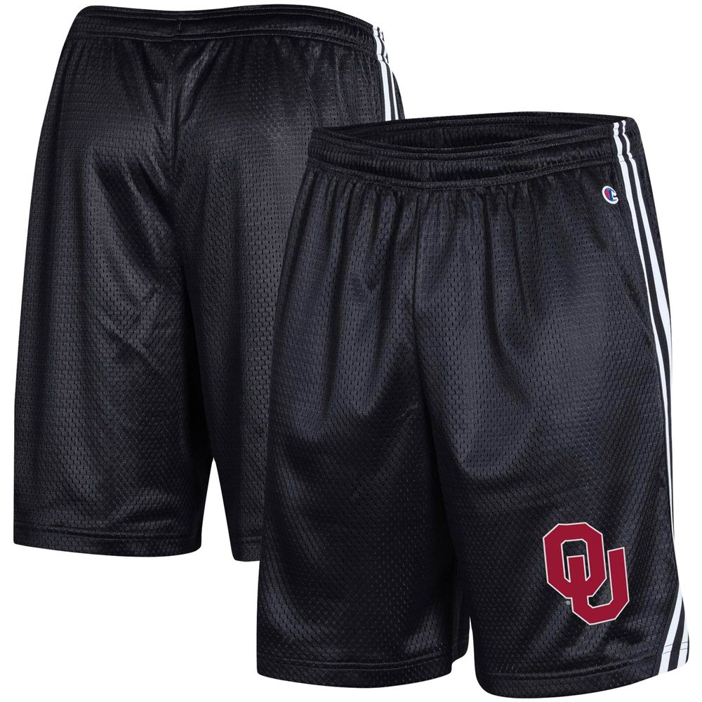 Men's Champion Black Oklahoma Sooners Team Lacrosse Shorts