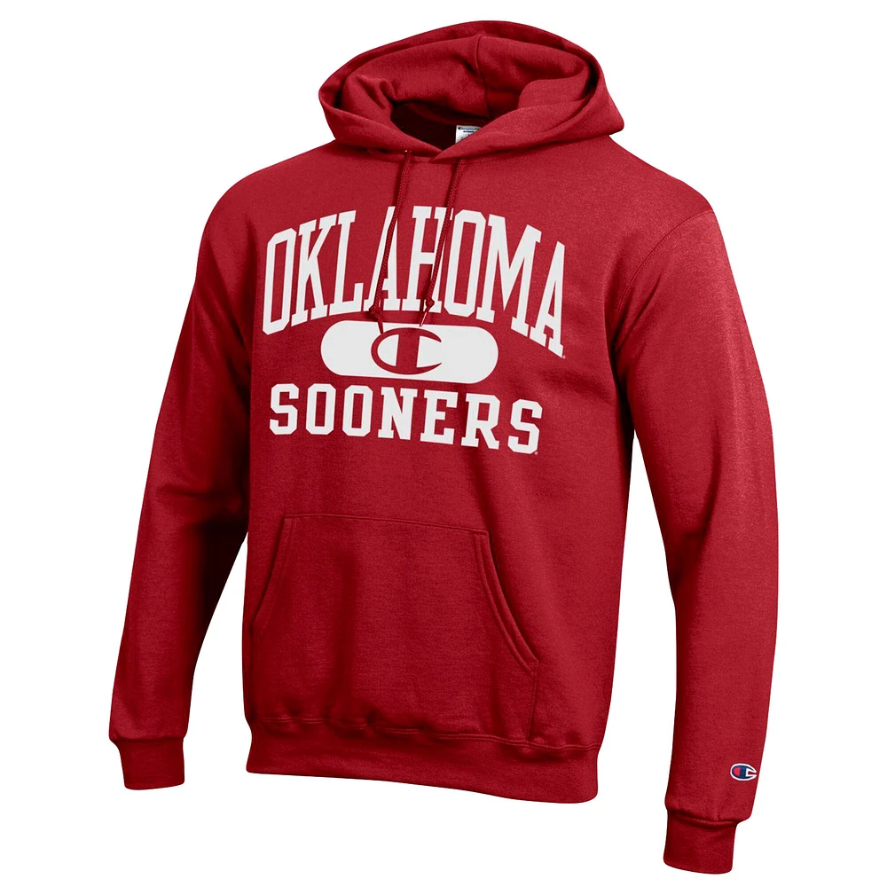 Sweat à capuche Champion Crimson Oklahoma Sooners Arch Pill pour homme