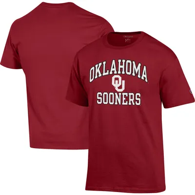 T-shirt Champion Crimson Oklahoma Sooners High Motor pour homme