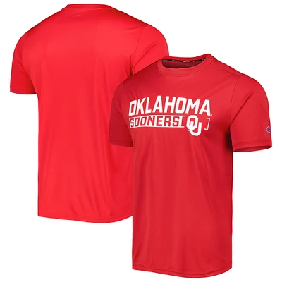 Men's Champion Crimson Oklahoma Sooners Impact Knockout T-Shirt