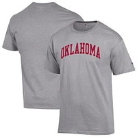 Men's Champion  Heather Gray Oklahoma Sooners Basic Arch T-Shirt