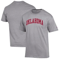 Men's Champion  Heather Gray Oklahoma Sooners Basic Arch T-Shirt