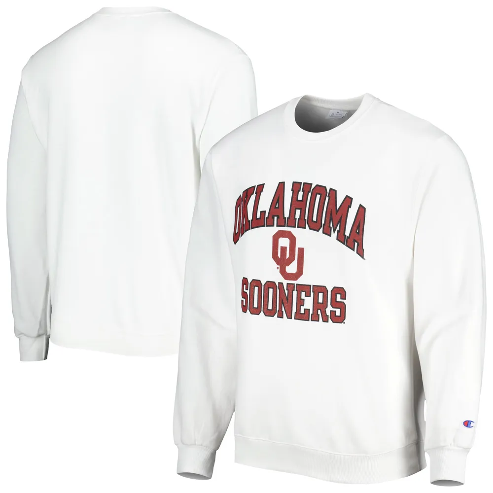 Sweat à capuche Champion Oklahoma Sooners High Motor pour homme, blanc