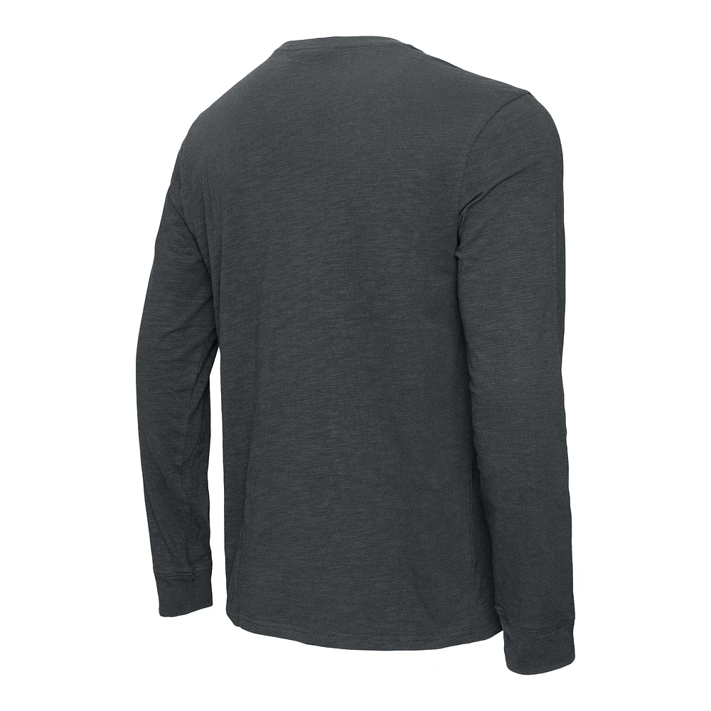 Men's Charcoal Oklahoma Sooners Legacy Cotton Long Sleeve T-Shirt