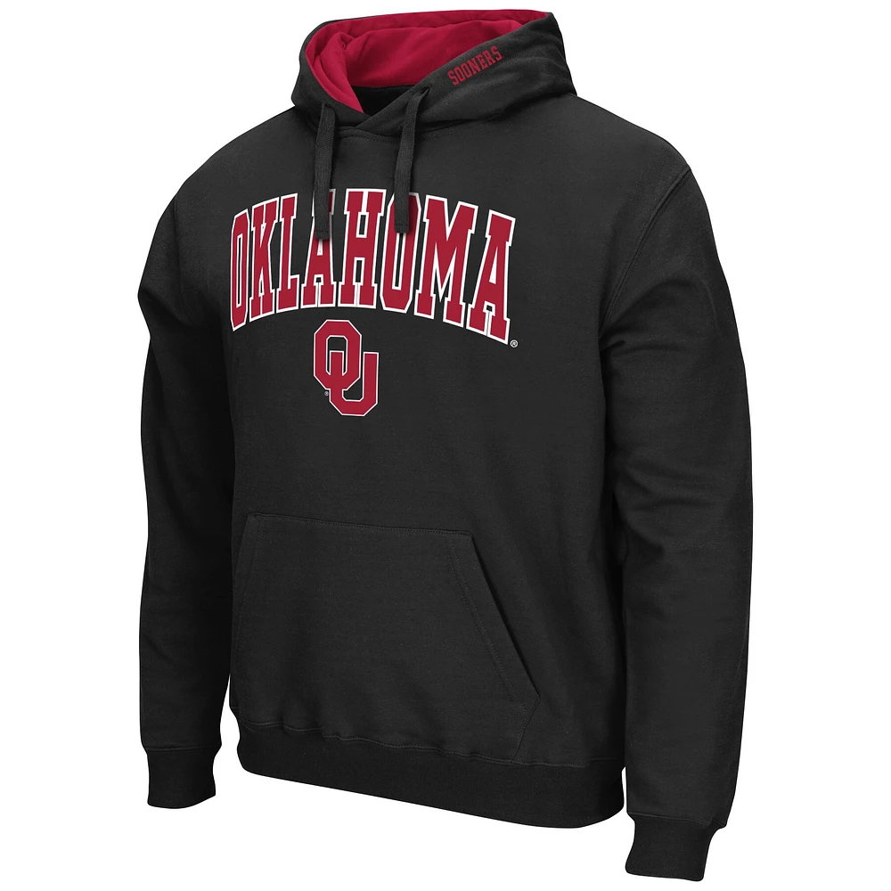 Sweat à capuche noir Colosseum Oklahoma Sooners Arch & Team Logo 3.0 pour homme