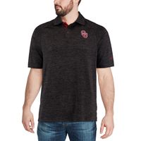 Men's Colosseum Black Oklahoma Sooners Down Swing Polo