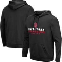 Men's Colosseum Black Oklahoma Sooners Lantern Pullover Hoodie