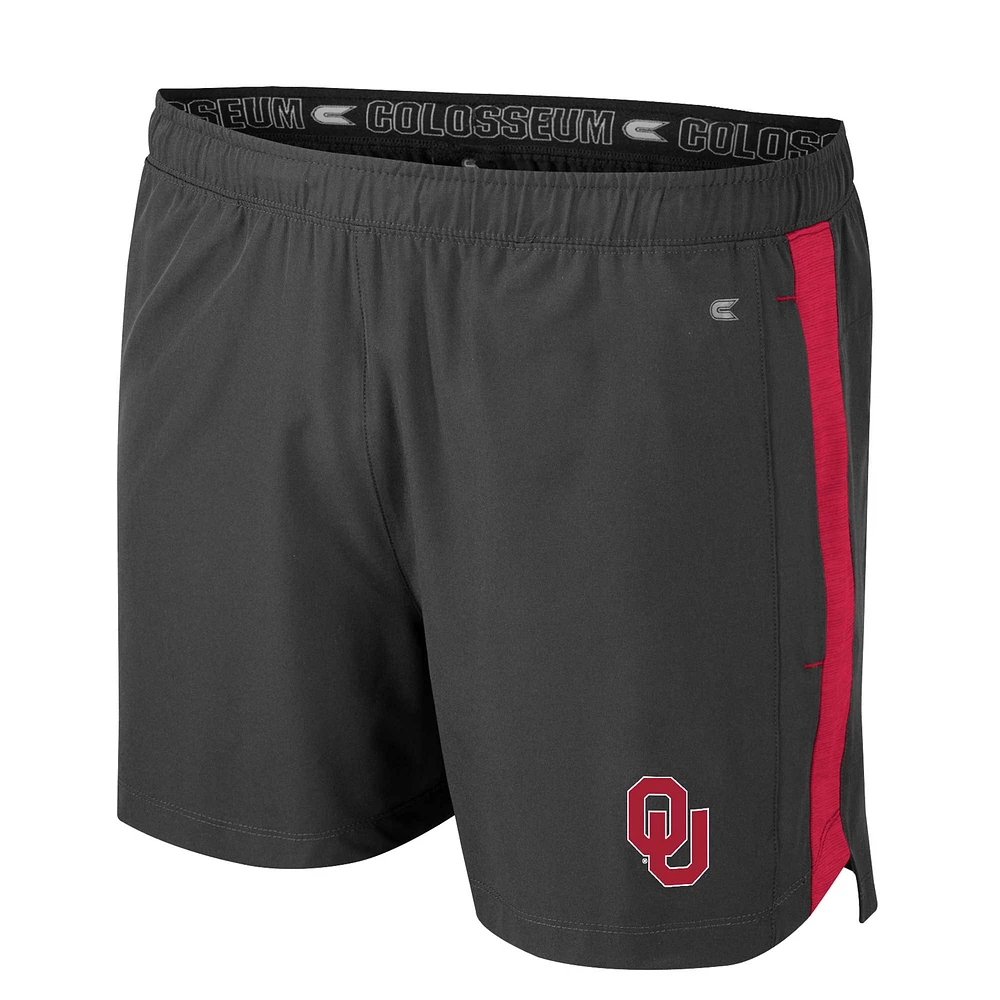 Men's Colosseum Charcoal Oklahoma Sooners Langmore Shorts