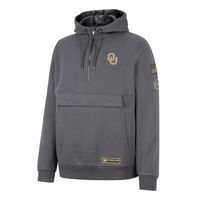 Men's Colosseum Charcoal Oklahoma Sooners OHT Military Appreciation Quarter-Zip Hoodie