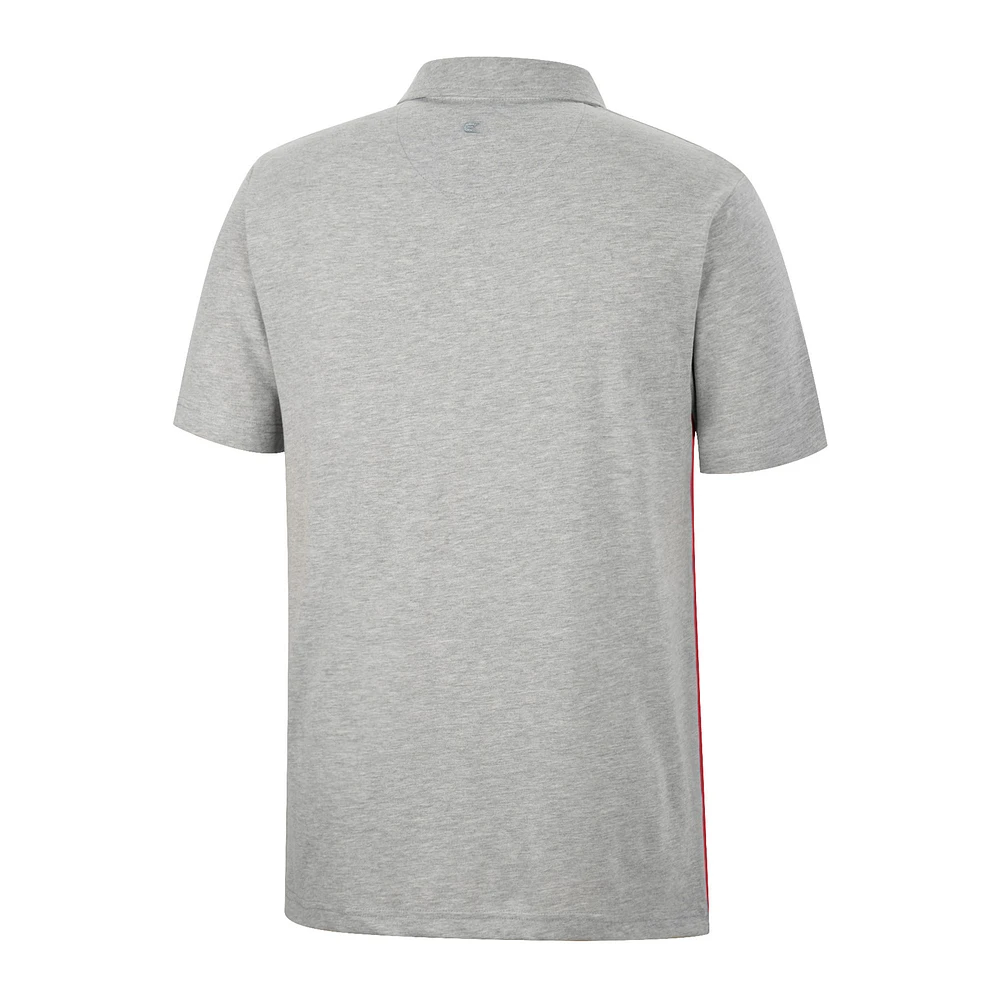 Polo léger Oklahoma Sooners Caddy Colosseum pour homme/gris chiné